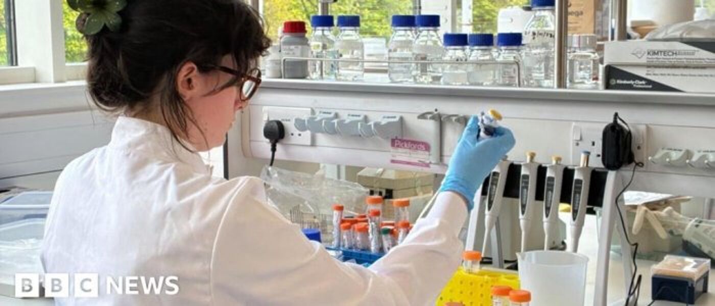 scientist in the lab from BBC news  video