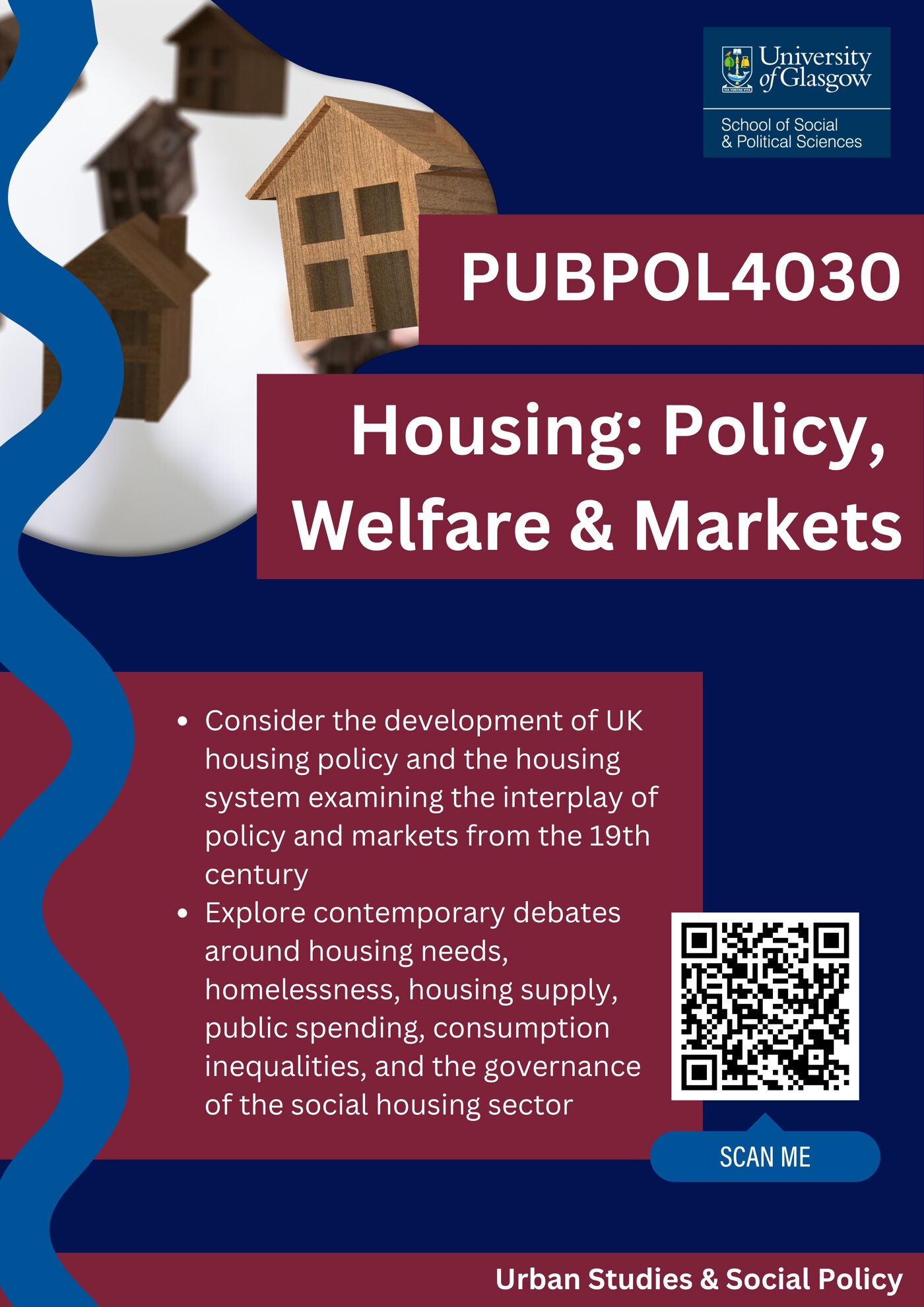 Course description for Housing: Policy, Welfare and Markets for Social and Public Policy