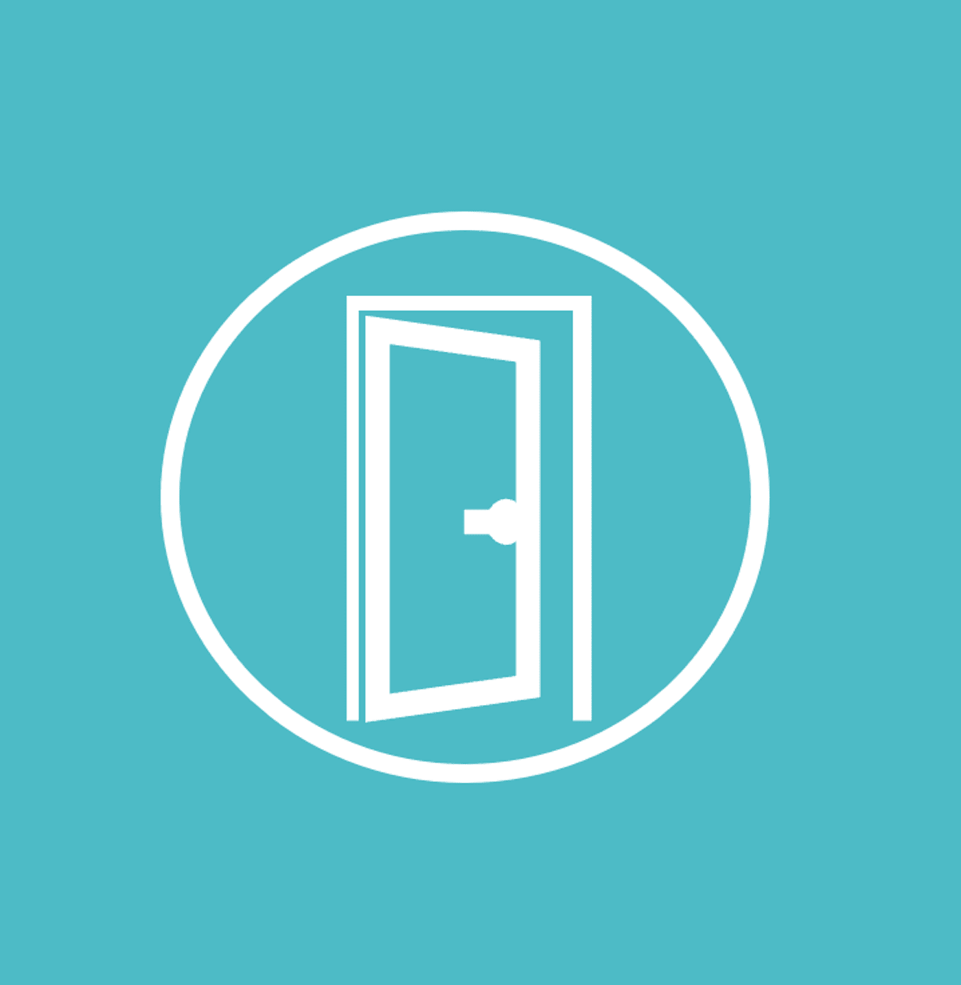 open door in a circle