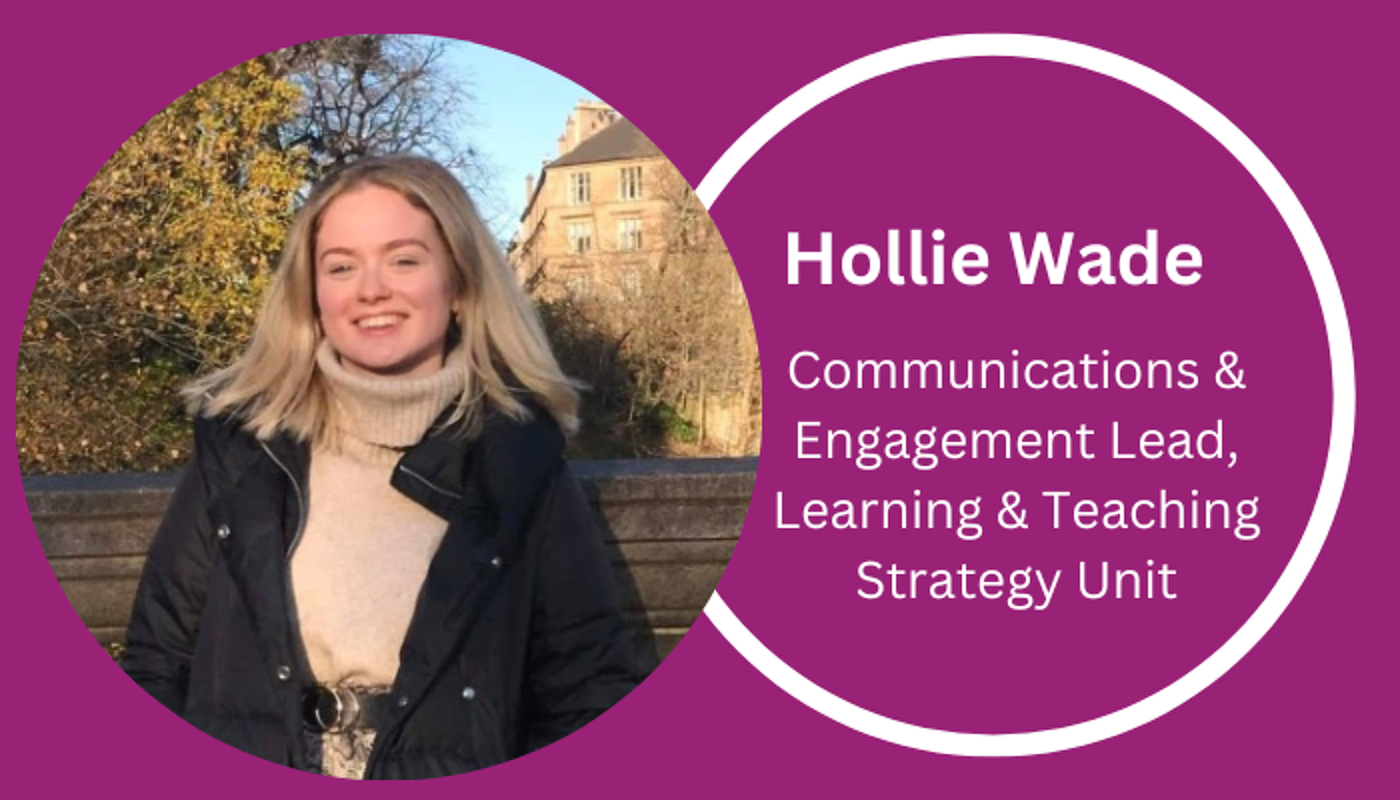 Headshot of Hollie Wade, Communications & Engagement Lead
