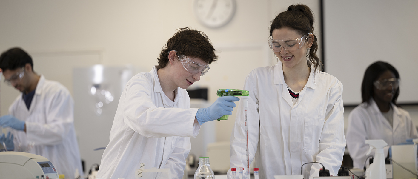 Biomedical Engineering students in the Boyd Orr Building, University of Glasgow
