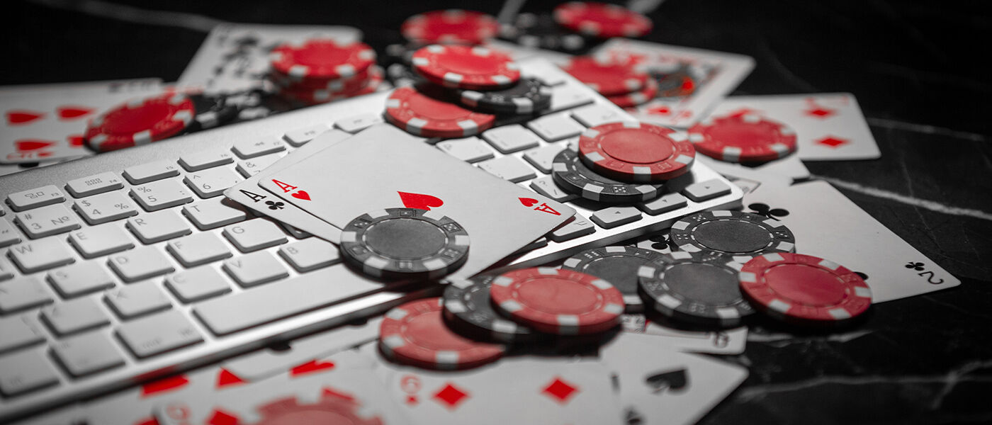 objects related to gambling on a table