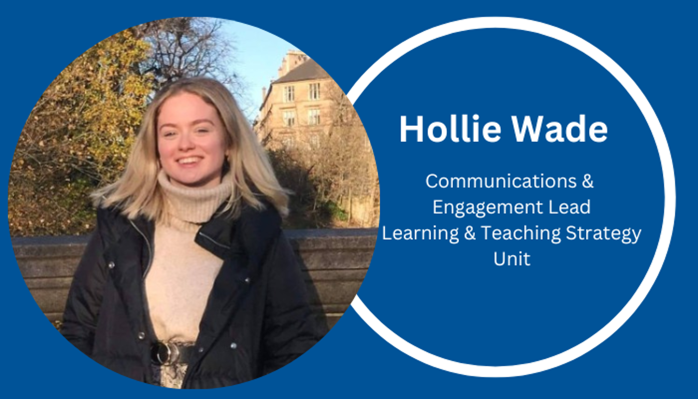 headshot of Hollie Wade, Comms & Engagement Lead