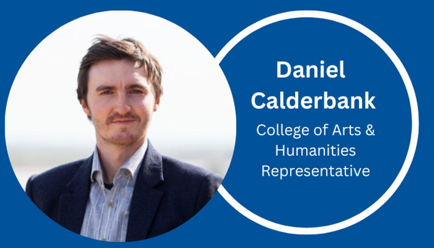 headshot of Daniel Calderbank, CoAH Rep