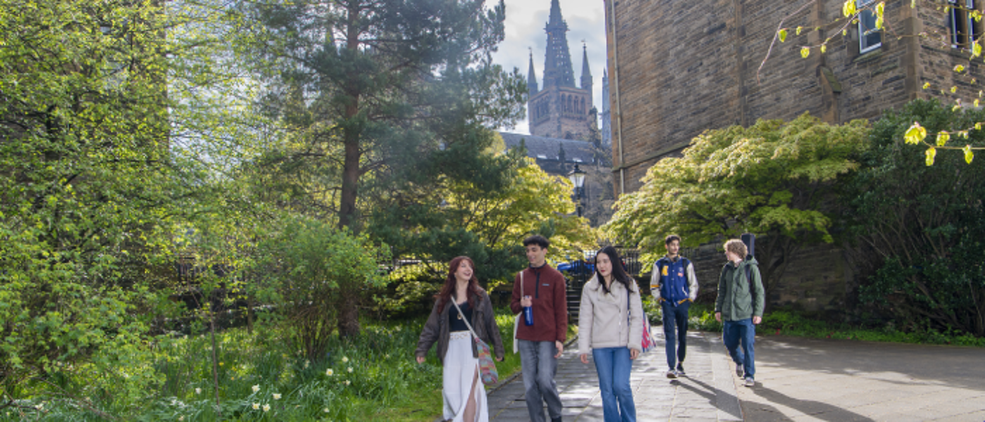 Students on Professors' Walk