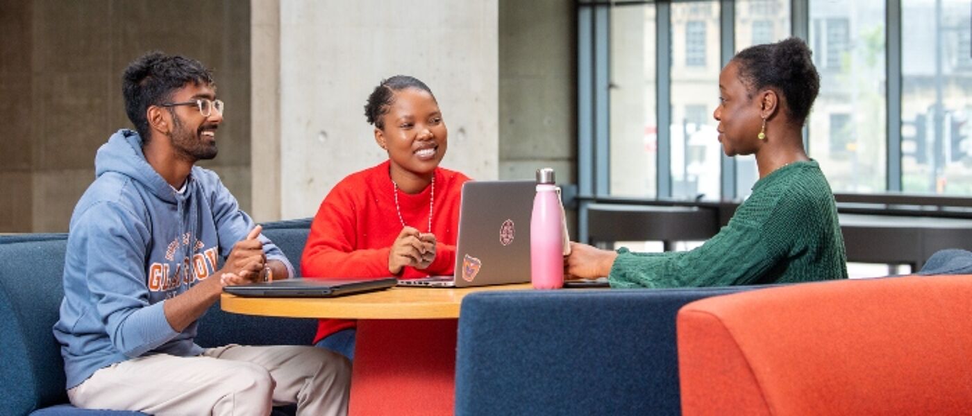 Students studying in the James McCune Smith Learning Hub