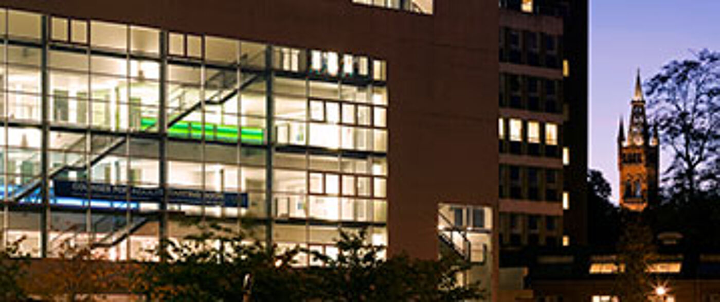 the st. andrew's building with the university tower in the background