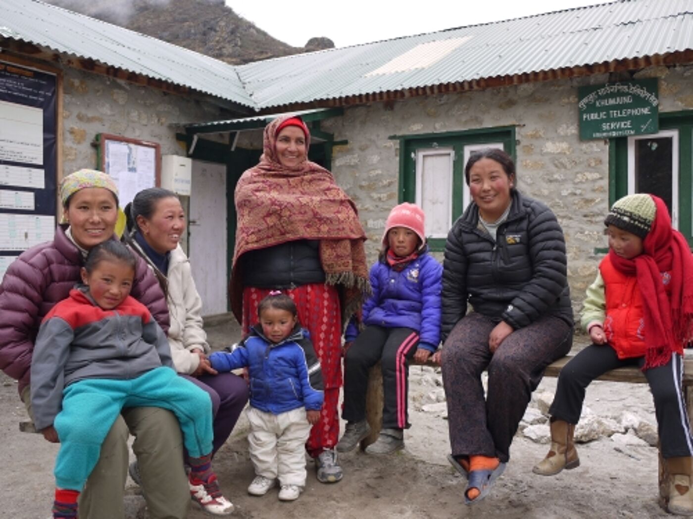Image of women with children