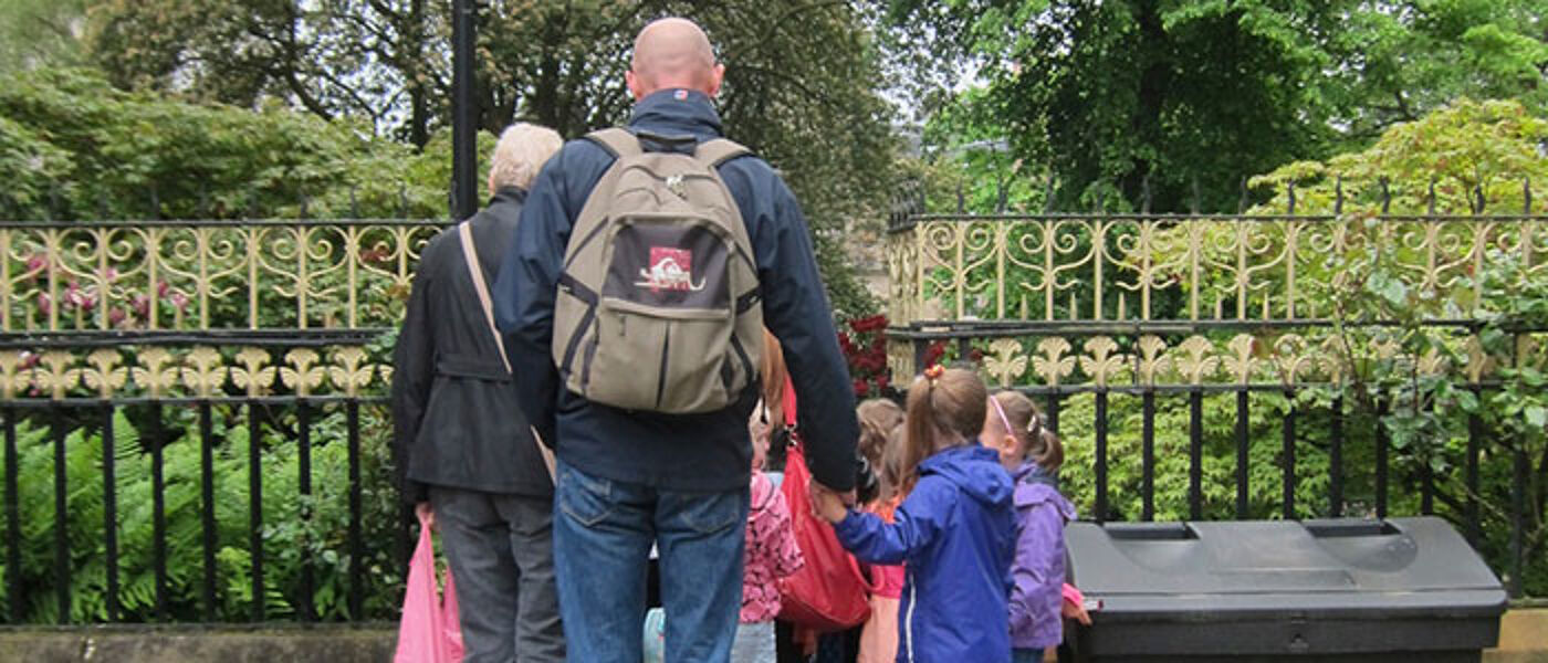parent with a group of children