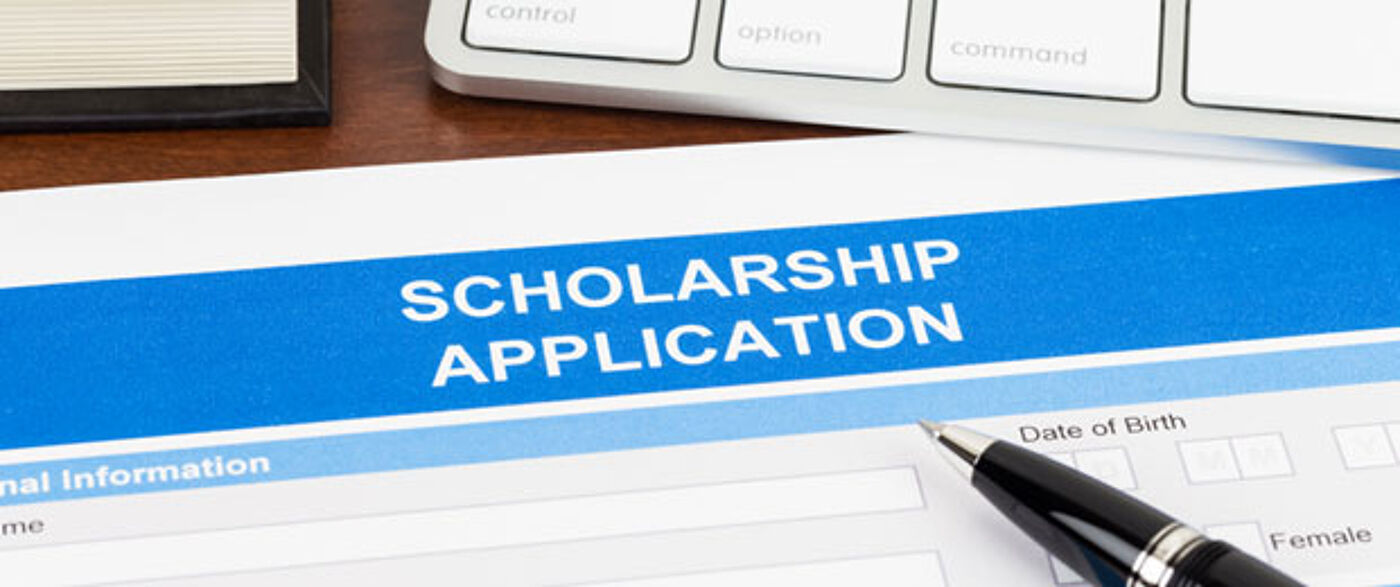 Image of scholarships application form