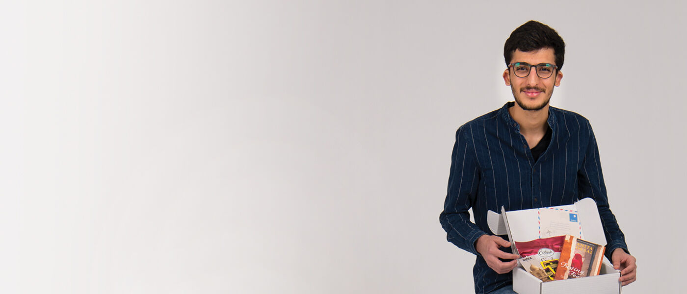 Bringing people together was the motivation for Abdallah Moh D, who is studying for an MSc in Software Development, to start his subscription box business BookVoyage. 