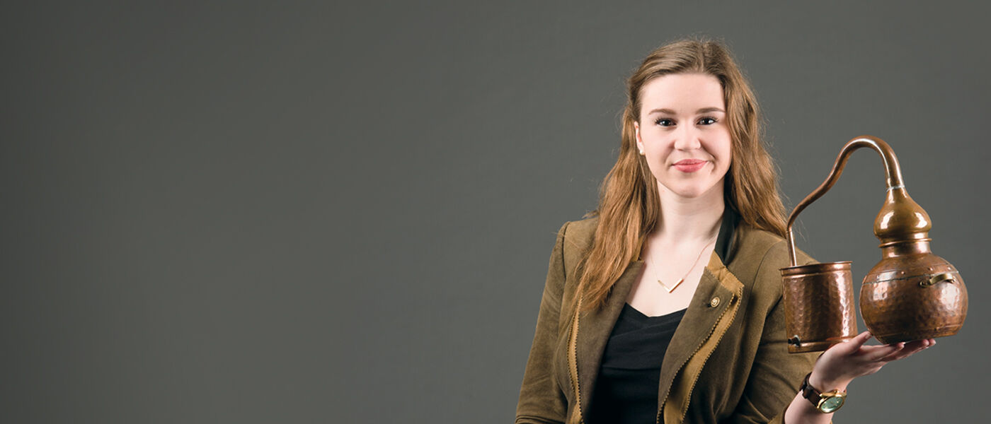 English Literature & Language graduate Helen Stewart first developed her sophisticated palate working at a whisky distillery near the family farm where she grew up. But it was when she discovered the rich heritage of farm distilling in Scotland and the joys of small batch gin that she radically changed career direction to specialise in distilling.