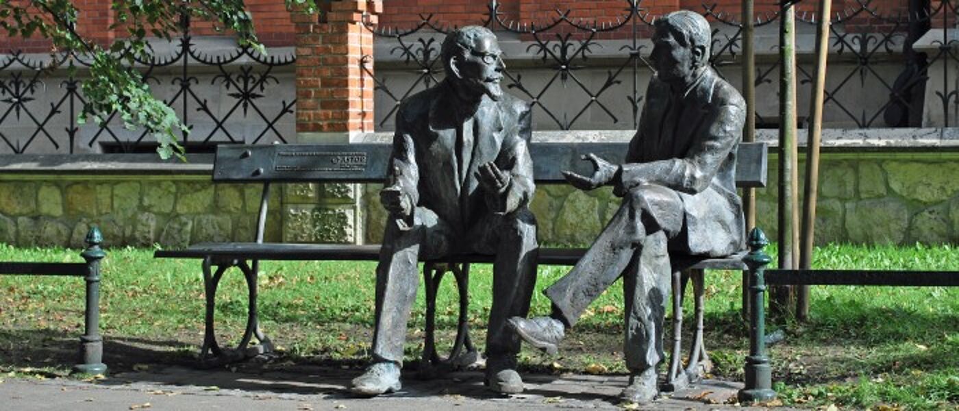 Statues of two Poles