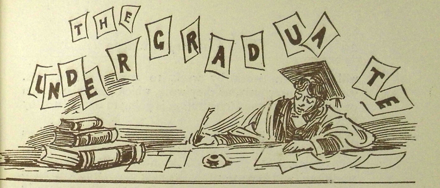 “The Undergraduate”, a Glasgow University student journal, 1898, (Sp Coll Mu21-d.21)