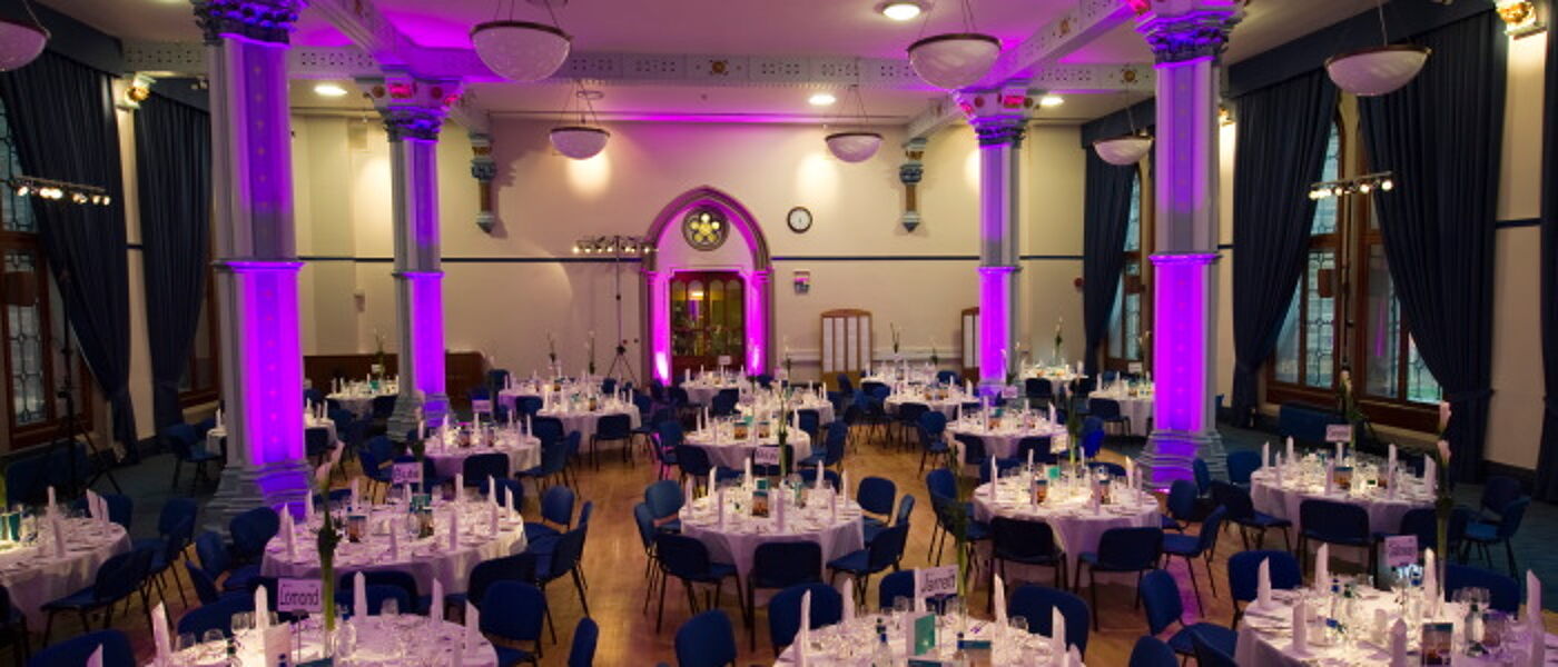 Hunter Halls - Wedding reception set up