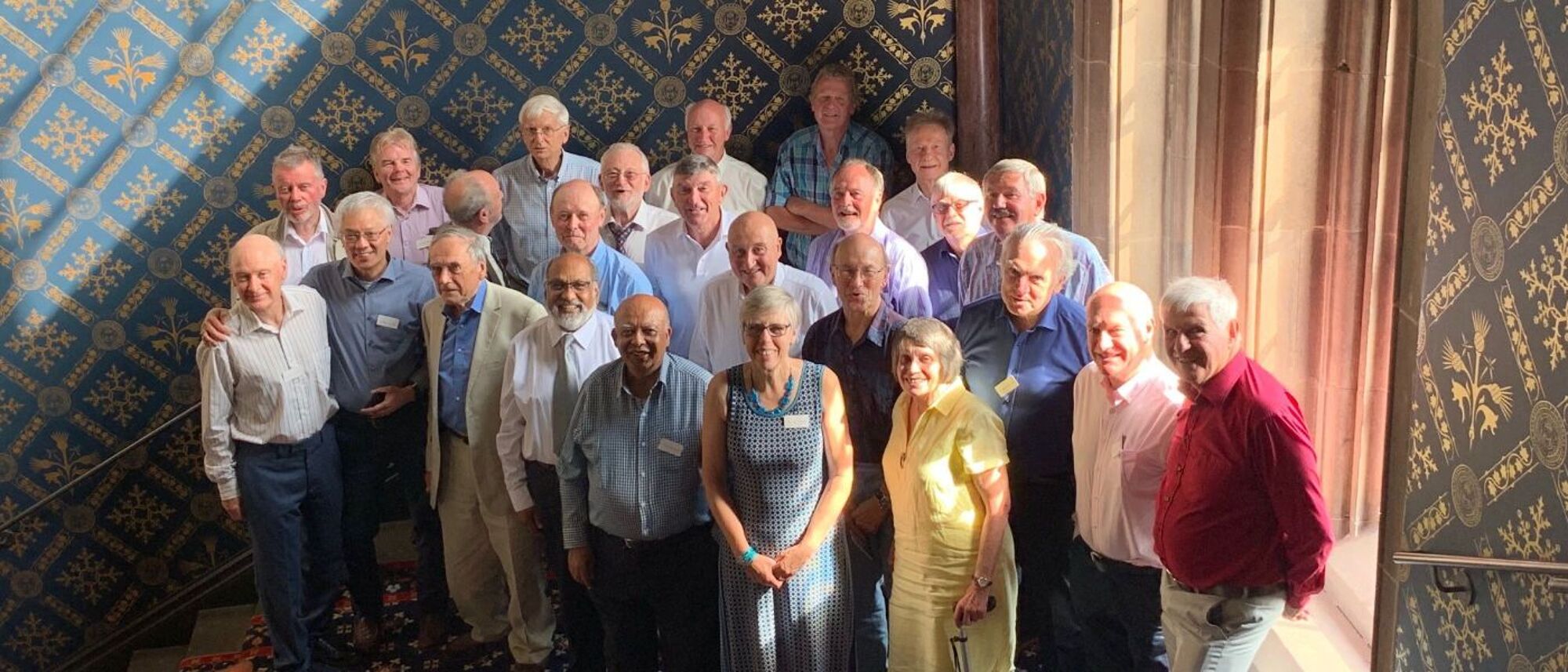 Group photo of the reunion of the class of 1974 class of Electrical Engineering 