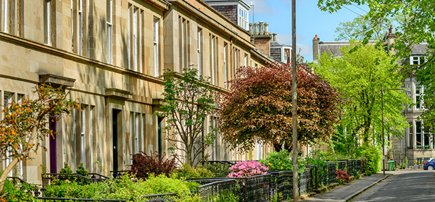 Image of street in Glasgow West End