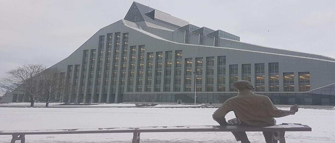 Building in snow