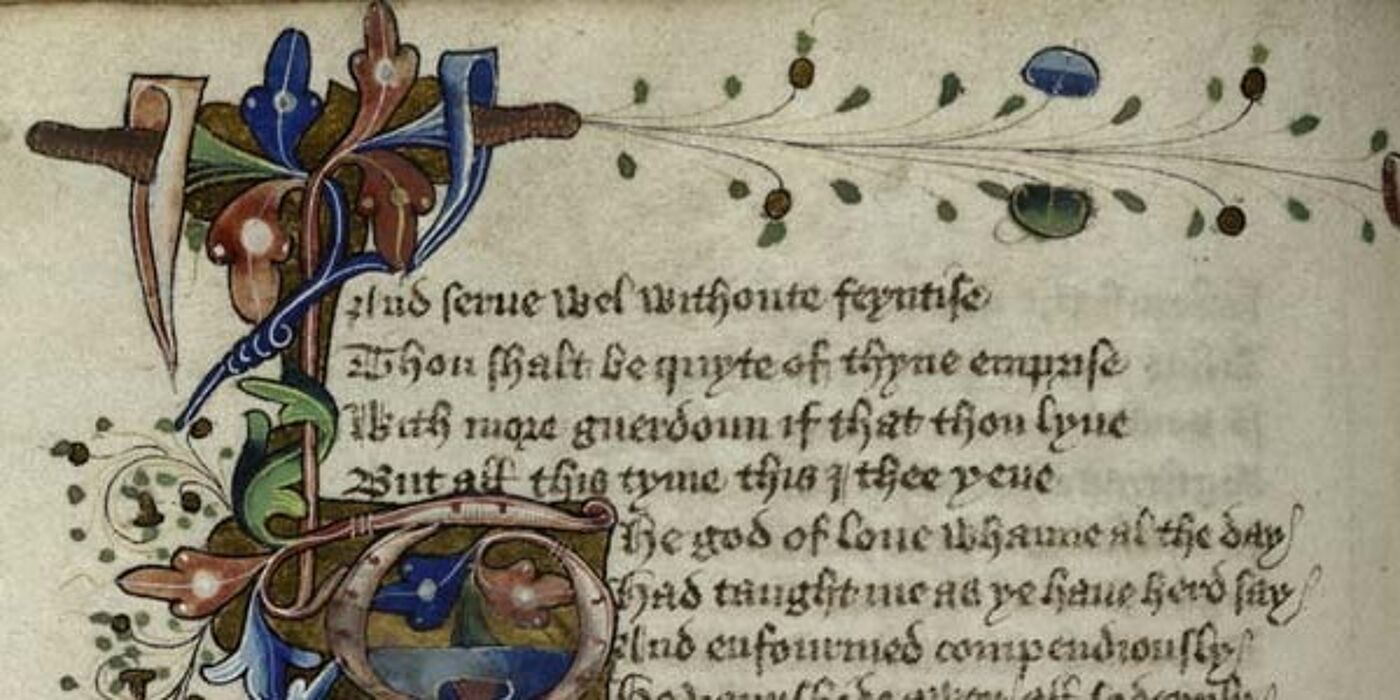 Chaucer The Romaunt of the Rose England: c.1440-1450 MS Hunter 409 (V.3.7)