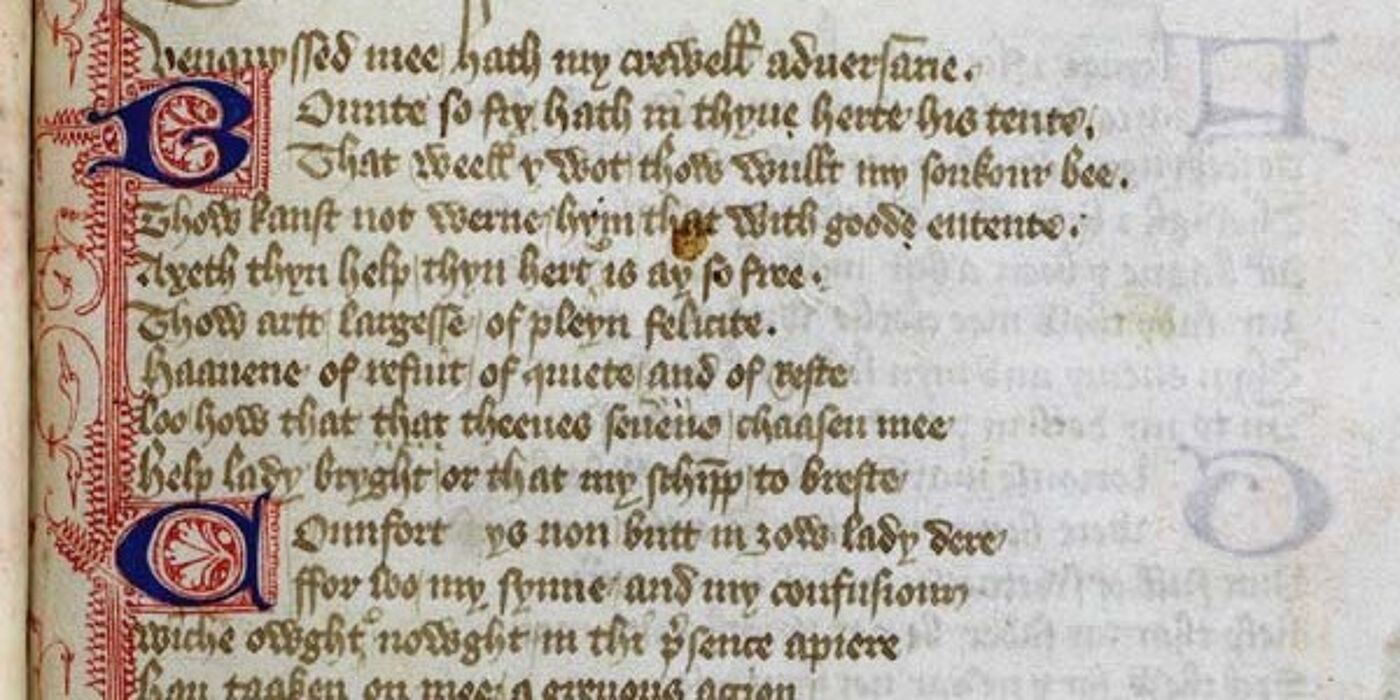 An ABC Manuscript England 15th Century MS Hunter 239 U.3.12 folio 81r