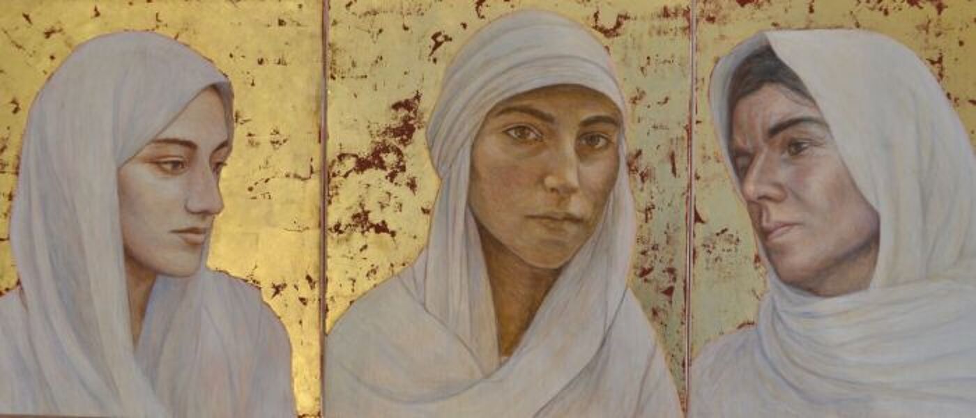 Tryptch of Yezidi Women, survivors of ISIS captivity