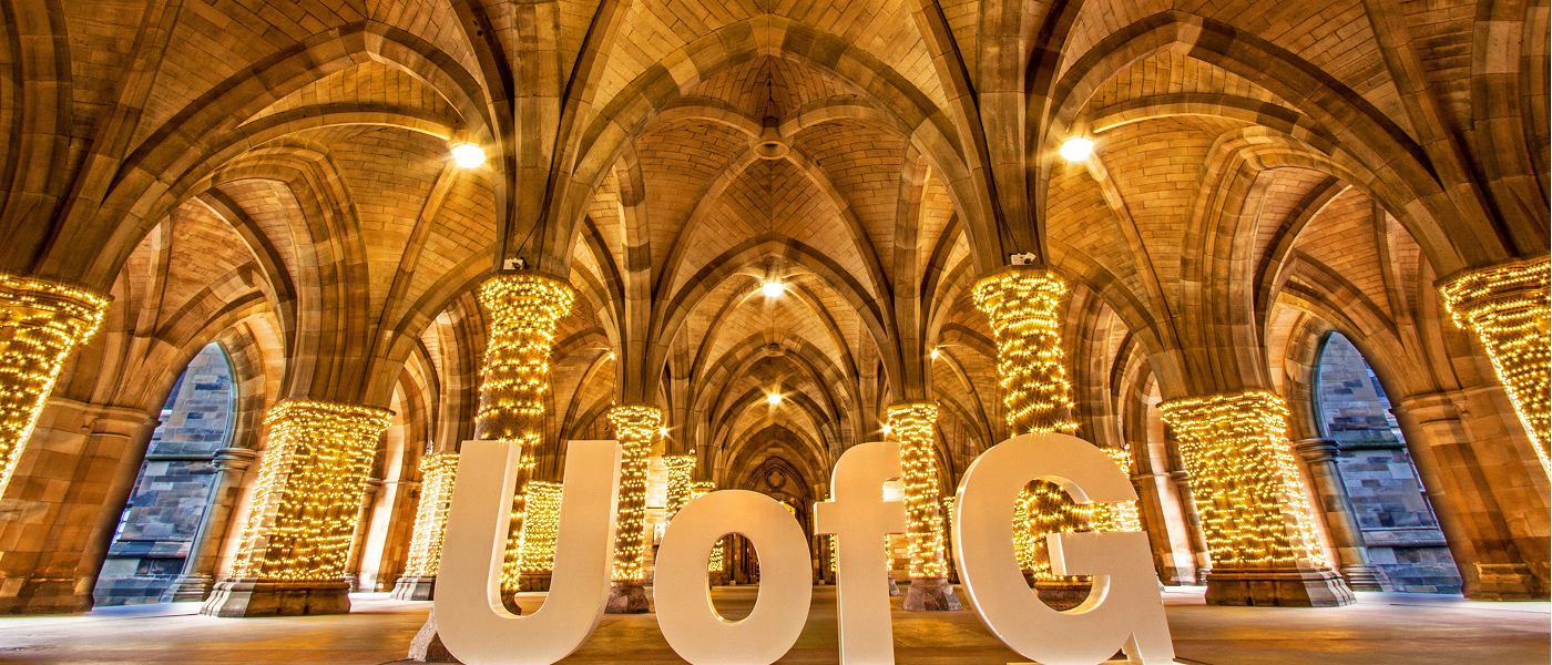 University Cloisters with fairy lights