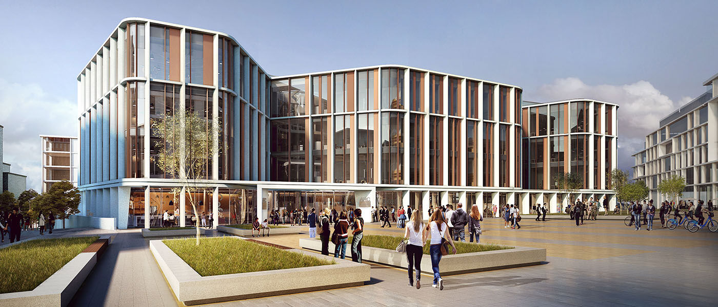 Artists impression of The ARC, due to open in Spring 2022, is the second building delivered through the University’s campus development programme. [Photo: HOK]