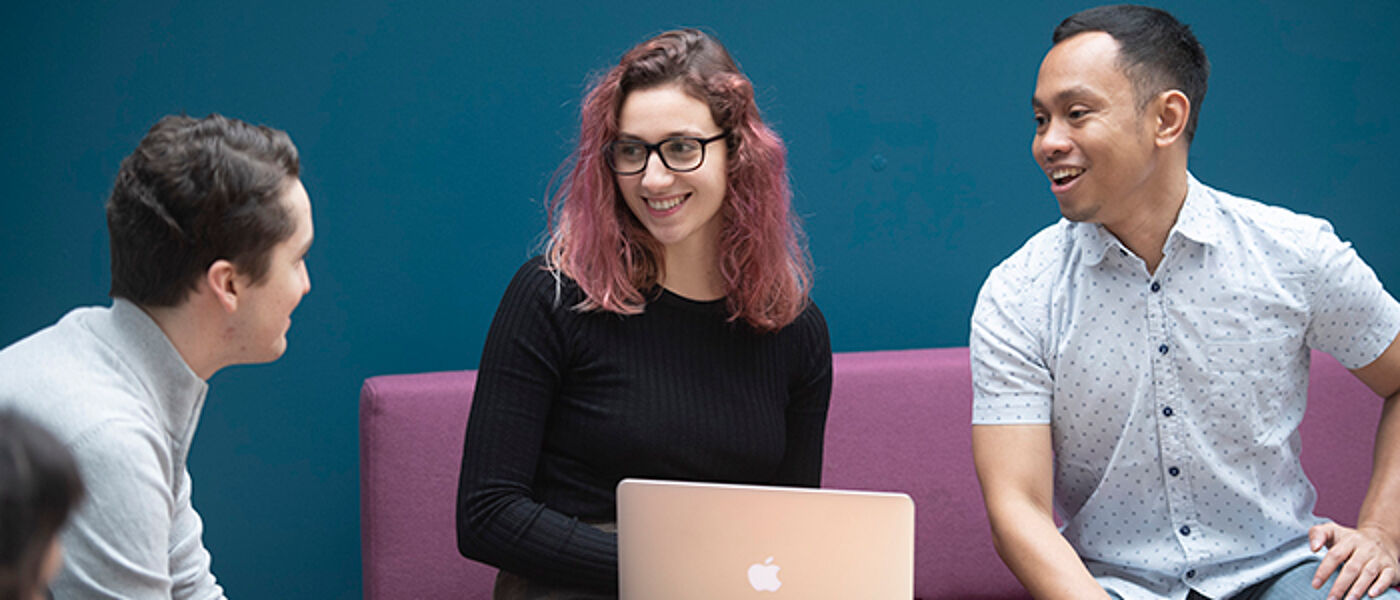 Group study at Dumfries campus