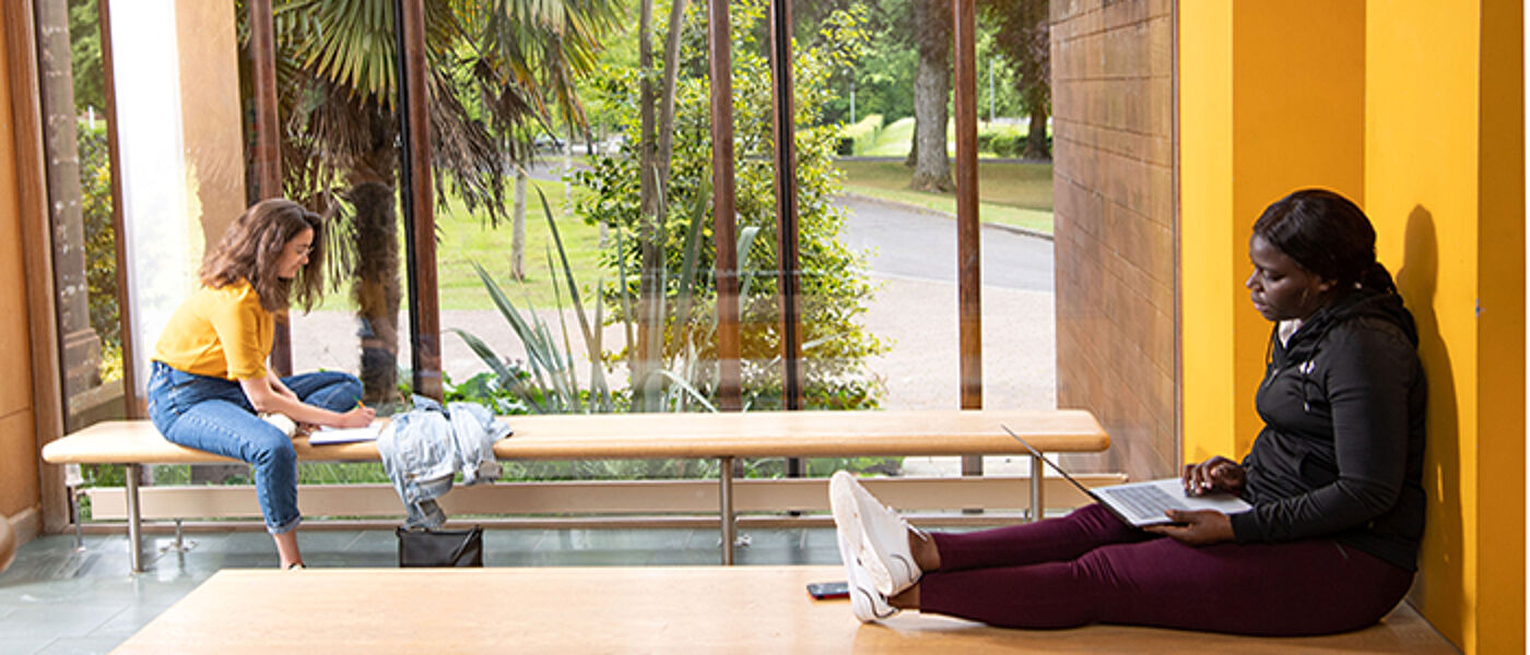 Students on Dumfries campus