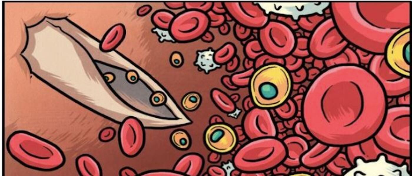 Cartoon graphic of cells