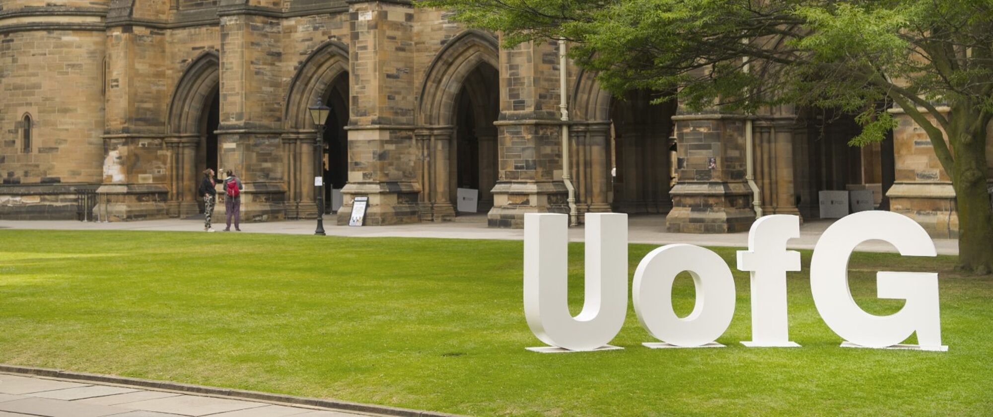UofG letters in quad