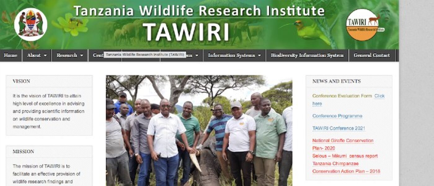 TAWIRI website banner