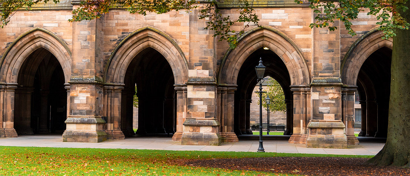 The Vaulted Undercrofts from the West Quadrangle of the main Building