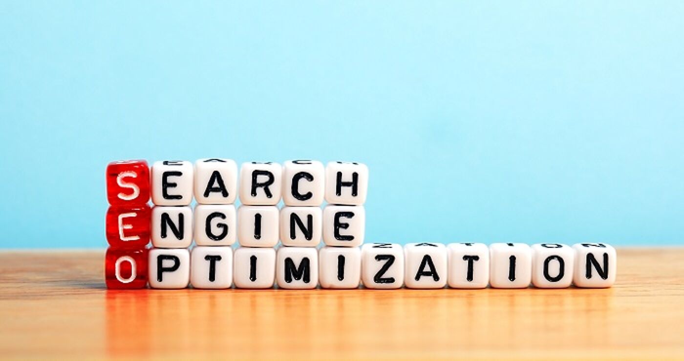 Image with letters arranged in words search engine optimisation