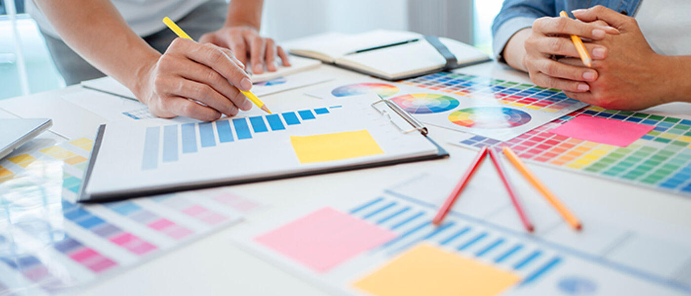 Diversity creative startup brainstorming with new project ideas plan.