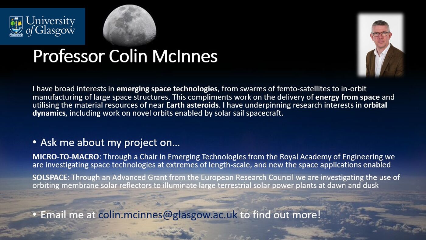 Colin McInnes Space Profile