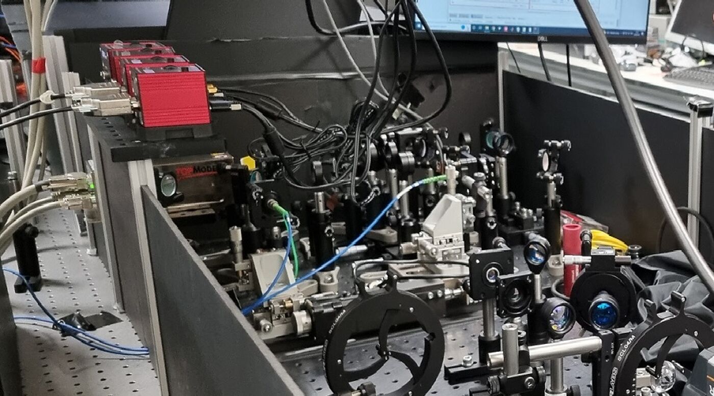 Technical equipment including wires with a computer monitor