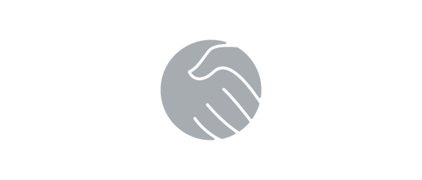 Two hands shaking icon