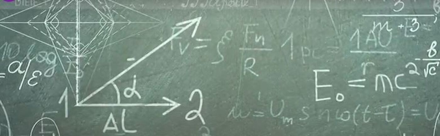 Blackboard with equations