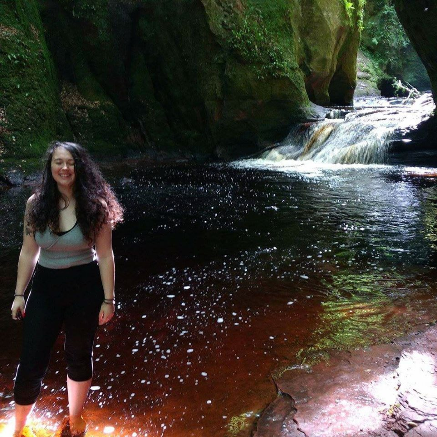 Emily Armstrong in a forest