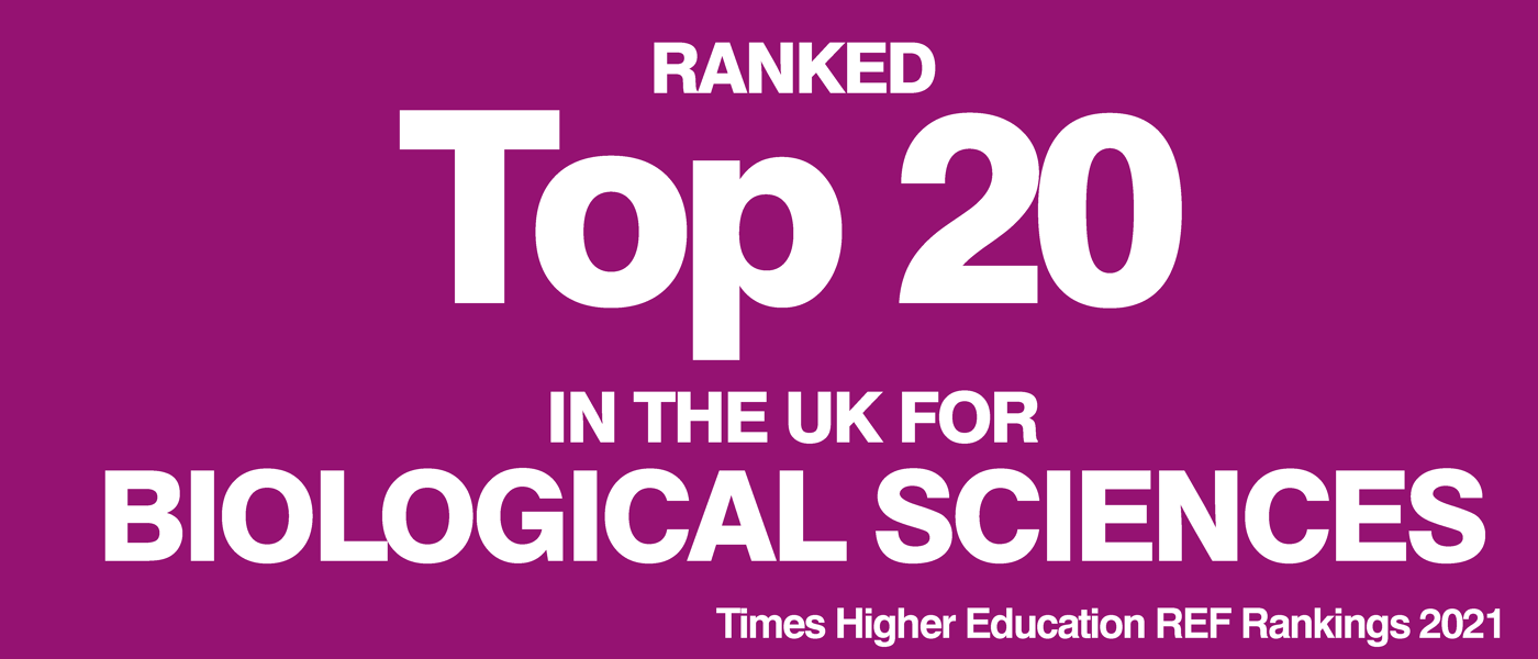 Top 20 in the UK for Biological Sciences