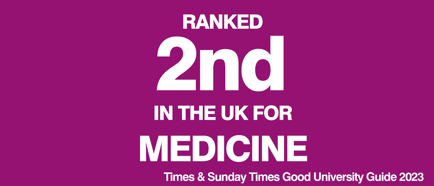 2nd in the UK for Medicine