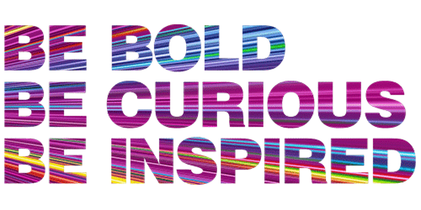 Be Bold. Be Curious. Be Inspired. Be Glasgow. In Neon Font