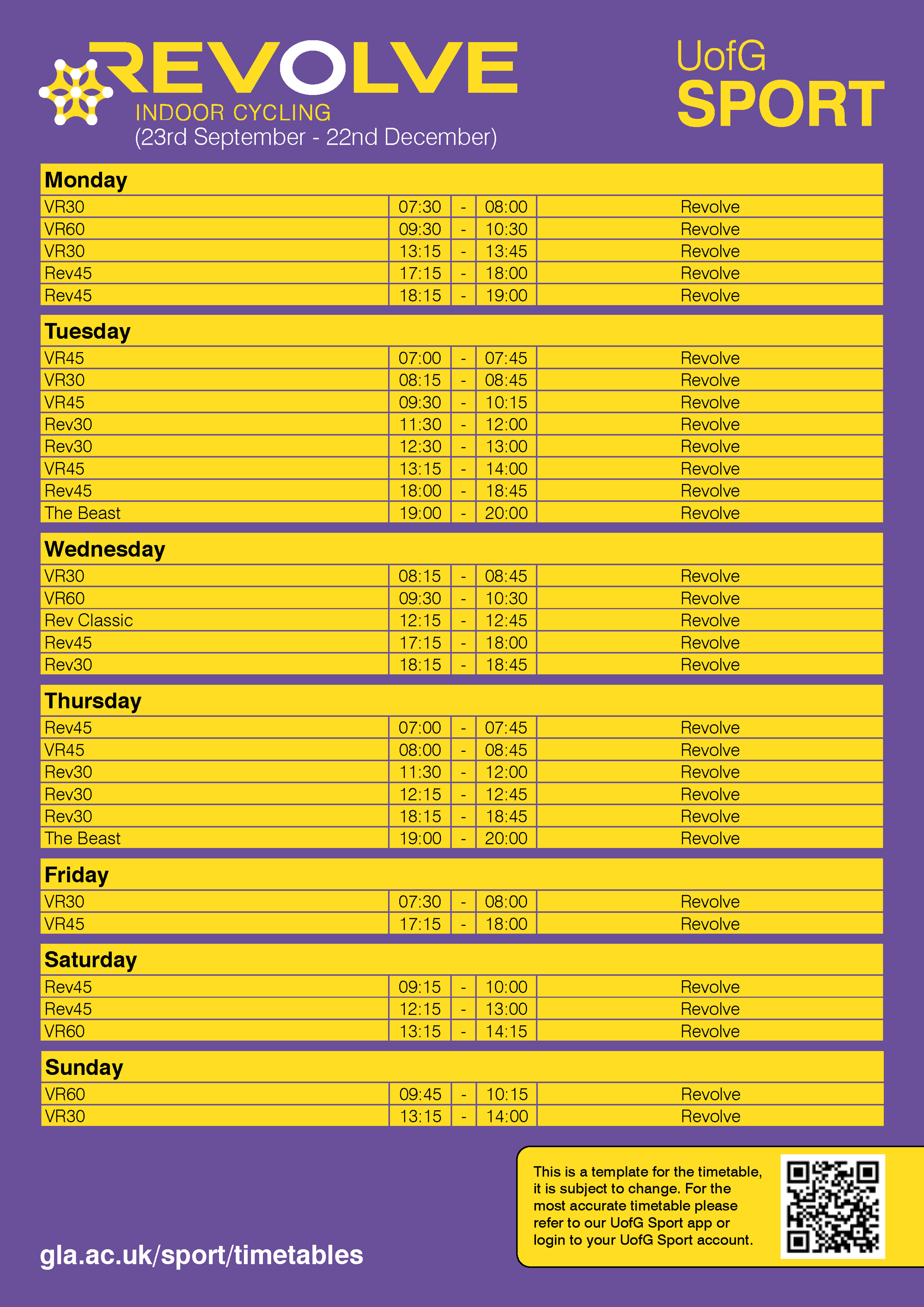 REVOLVE (Semester 1)