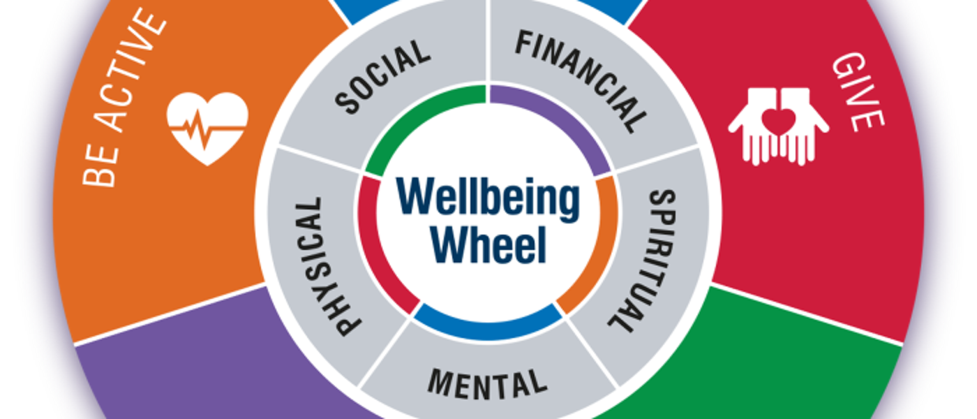 Decorative purposes only - screenshot of part of the wellbeing wheel