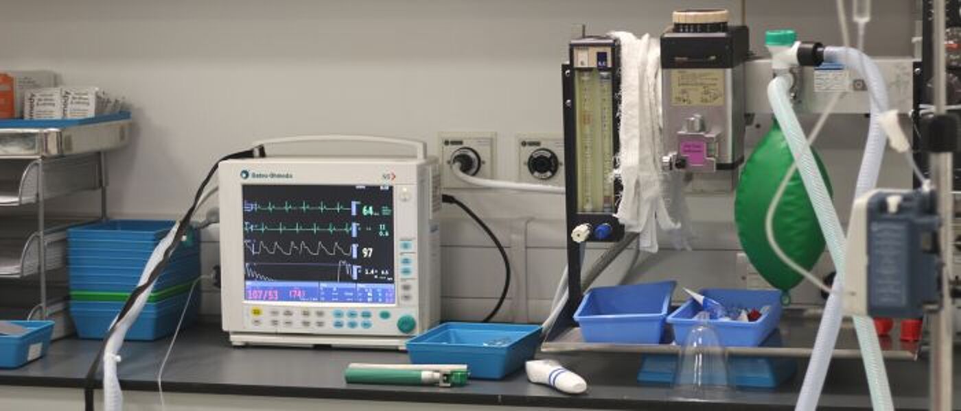 Heart rate monitor equipment in the Pet Practice consultation room