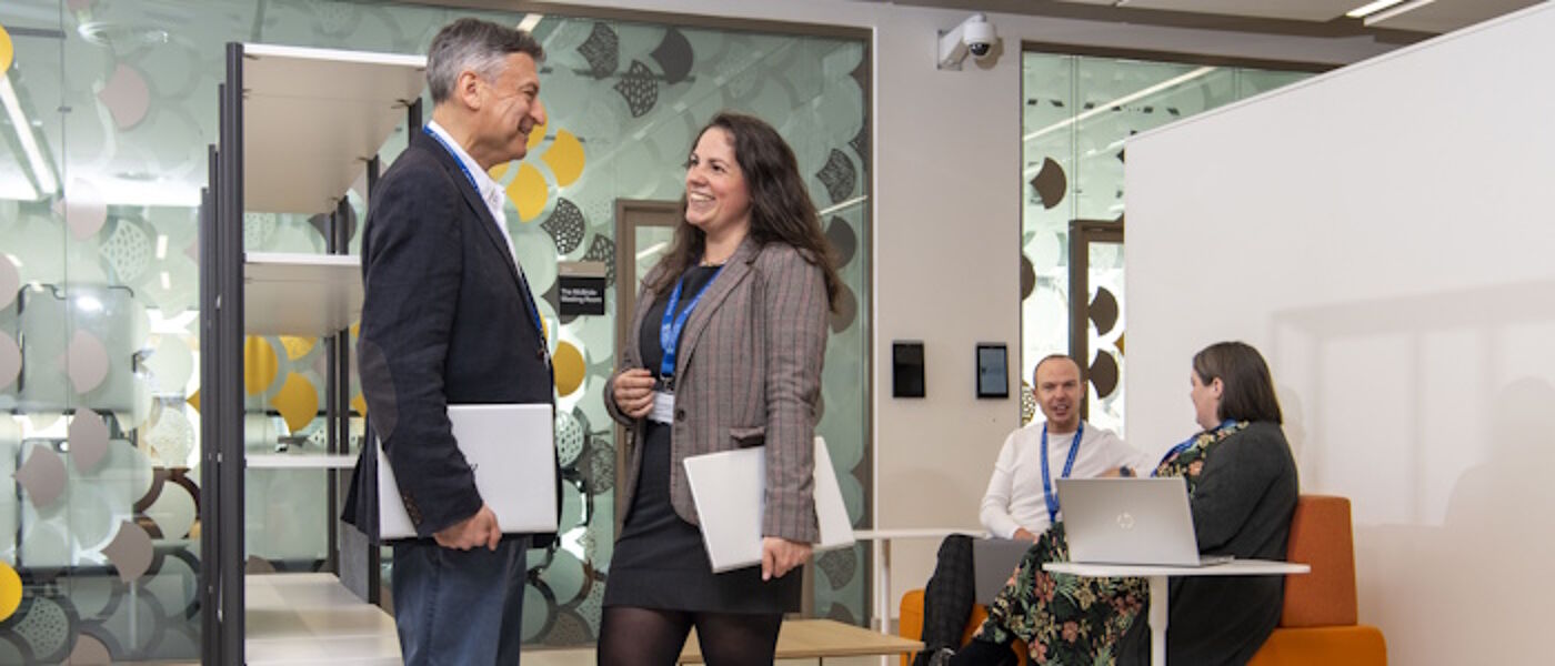 Staff members in an office