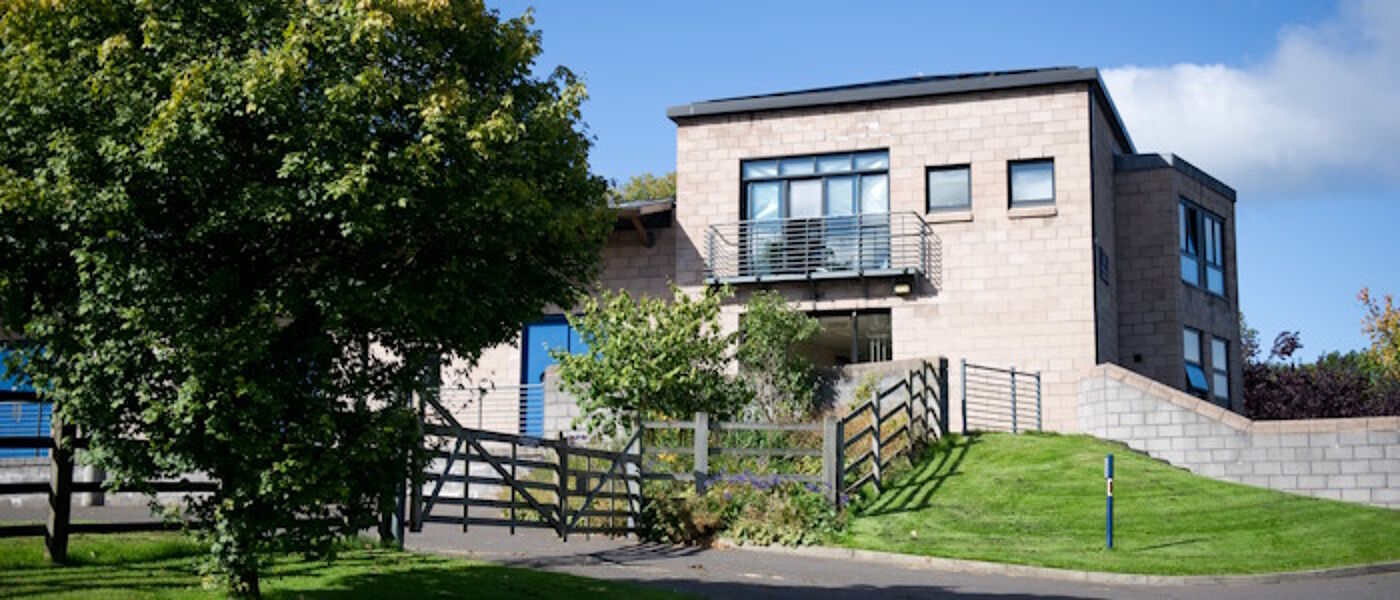 The outside of the Weipers Equine Hospital